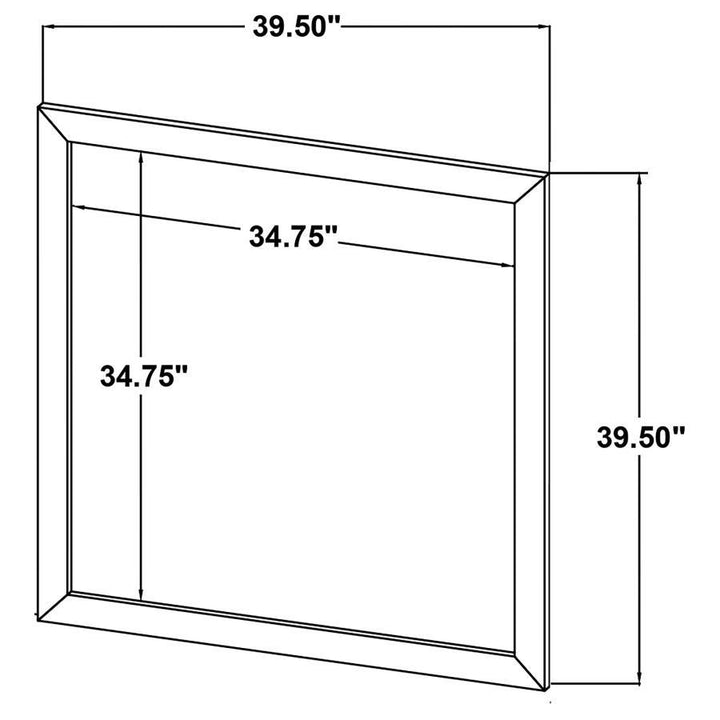 Kaywood - Dresser Mirror - Natural Pine Mirror modern furniture Contempo Furniture