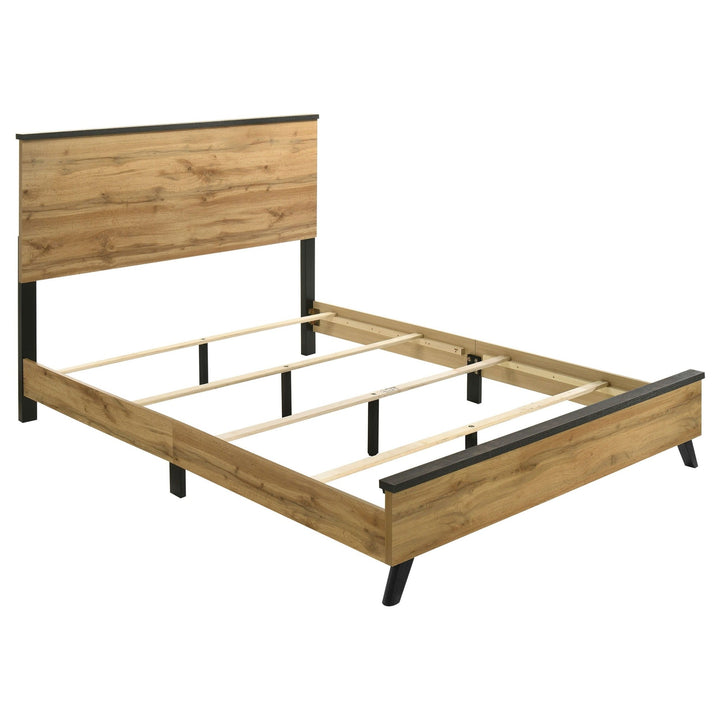 Kaywood - Eastern King Panel Bed - Natural Pine Panel Bed modern furniture Contempo Furniture