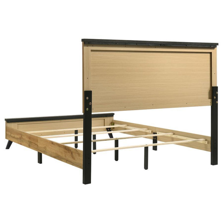 Kaywood - Full Panel Bed - Natural Pine Panel Bed modern furniture Contempo Furniture