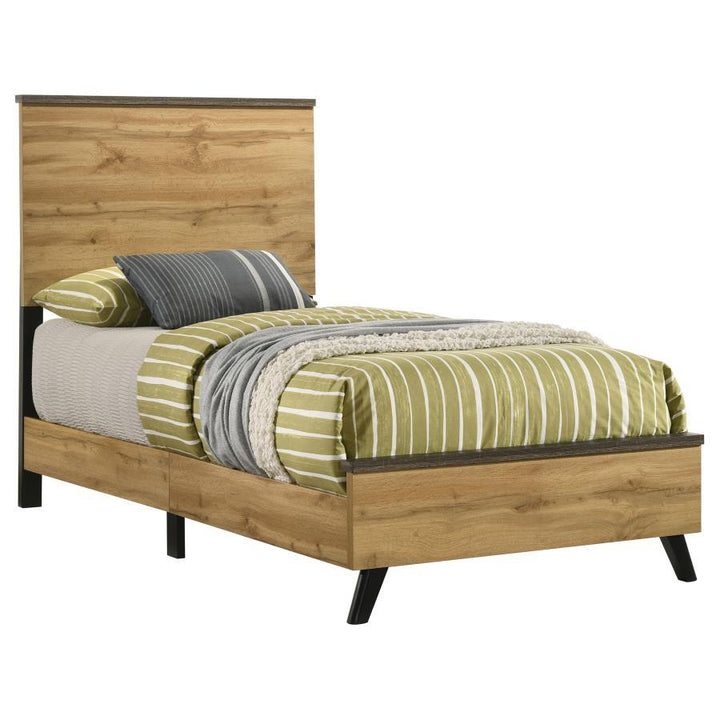 Kaywood - Twin Panel Bed - Natural Pine Panel Bed modern furniture Contempo Furniture