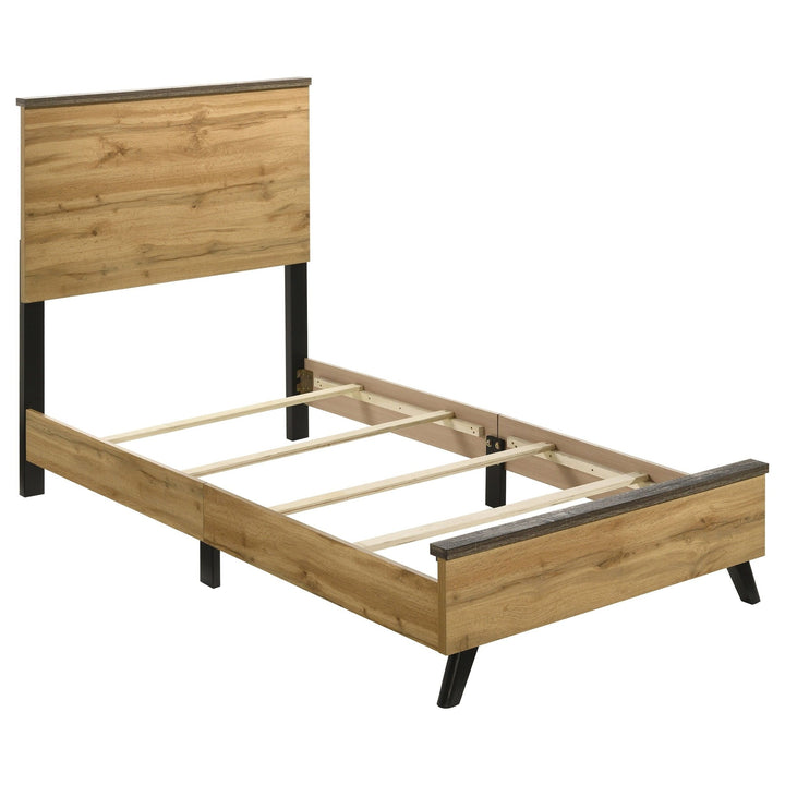 Kaywood - Twin Panel Bed - Natural Pine Panel Bed modern furniture Contempo Furniture