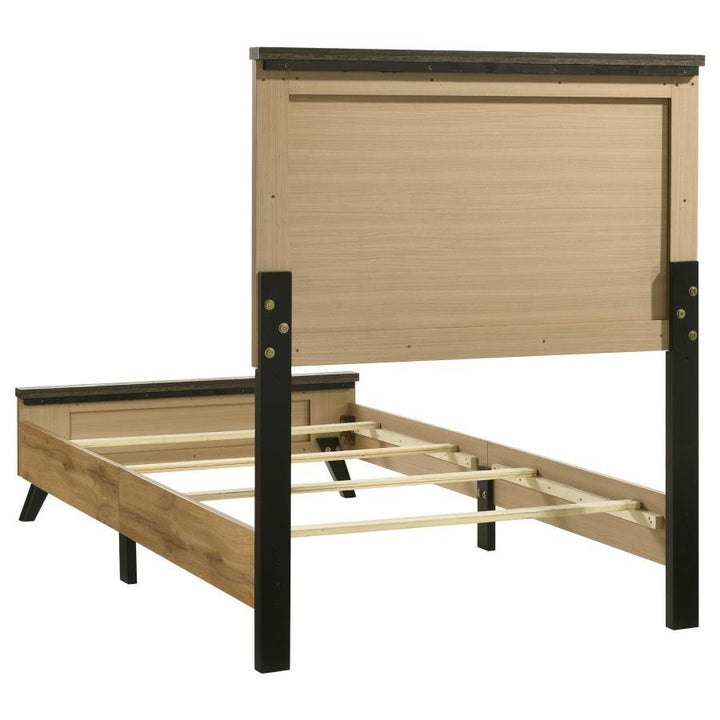 Kaywood - Twin Panel Bed - Natural Pine Panel Bed modern furniture Contempo Furniture