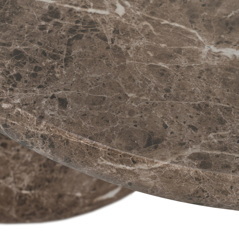 Kazbek - Modern Faux Marble Concrete Coffee Table