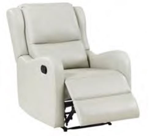 Kelsey - Upholstered English Arm Recliner Chair - Ivory Reclining Chair modern furniture Contempo Furniture