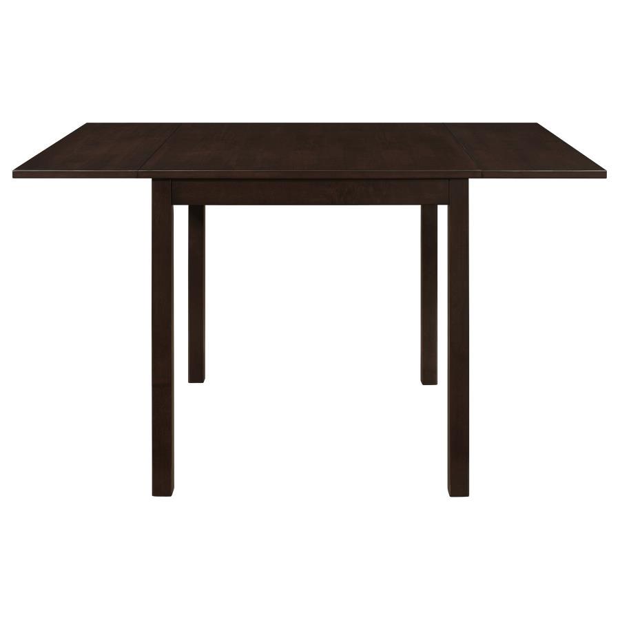 Kelso - 3 Piece Drop Leaf Dining Table Set - Cappuccino 3 - Piece Dining Room Set modern furniture Contempo Furniture