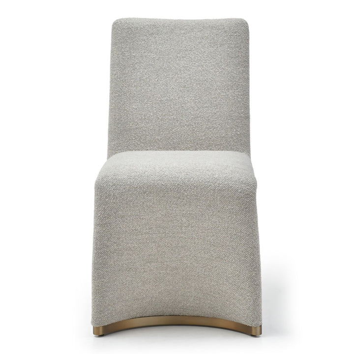 Kenda Contemporary Grey and Brushed Gold Dining Chair (Set of 2)