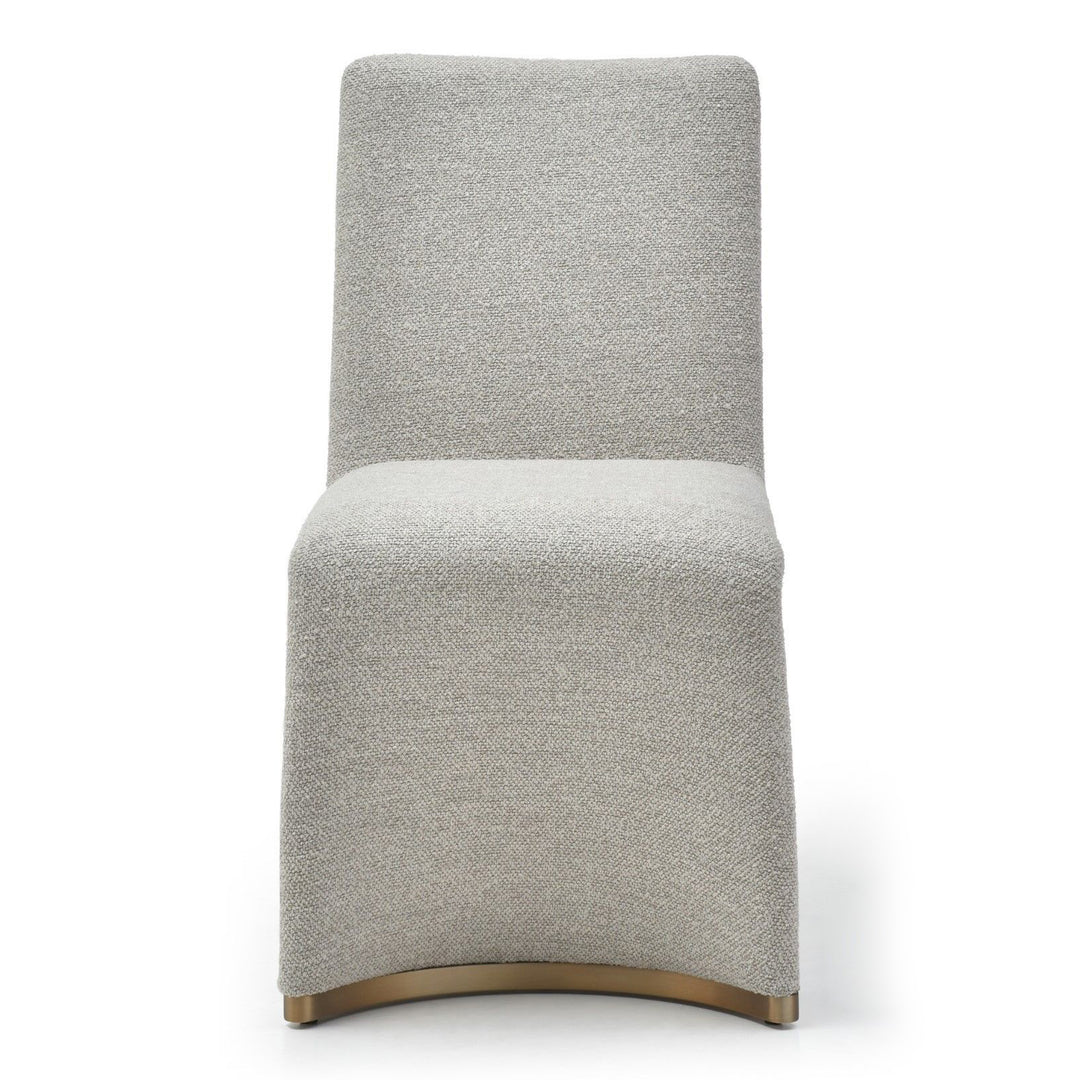Kenda Contemporary Grey and Brushed Gold Dining Chair (Set of 2)
