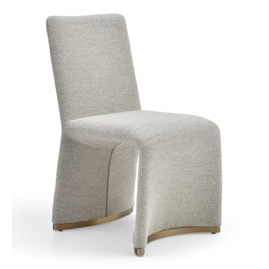 Kenda Contemporary Grey and Brushed Gold Dining Chair (Set of 2)