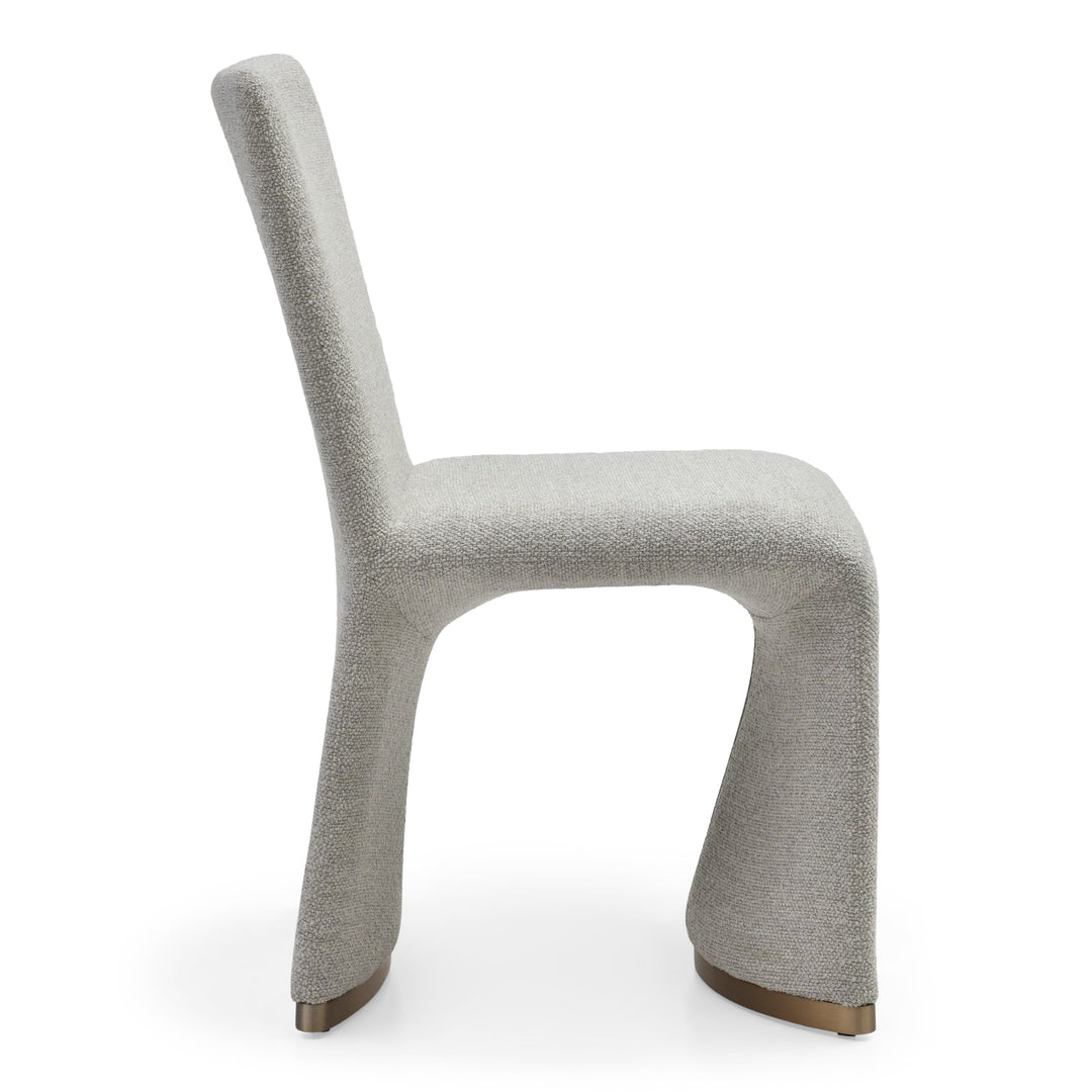 Kenda Contemporary Grey and Brushed Gold Dining Chair (Set of 2)