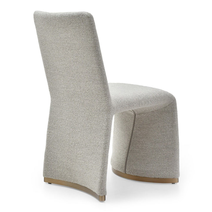 Kenda Contemporary Grey and Brushed Gold Dining Chair (Set of 2)