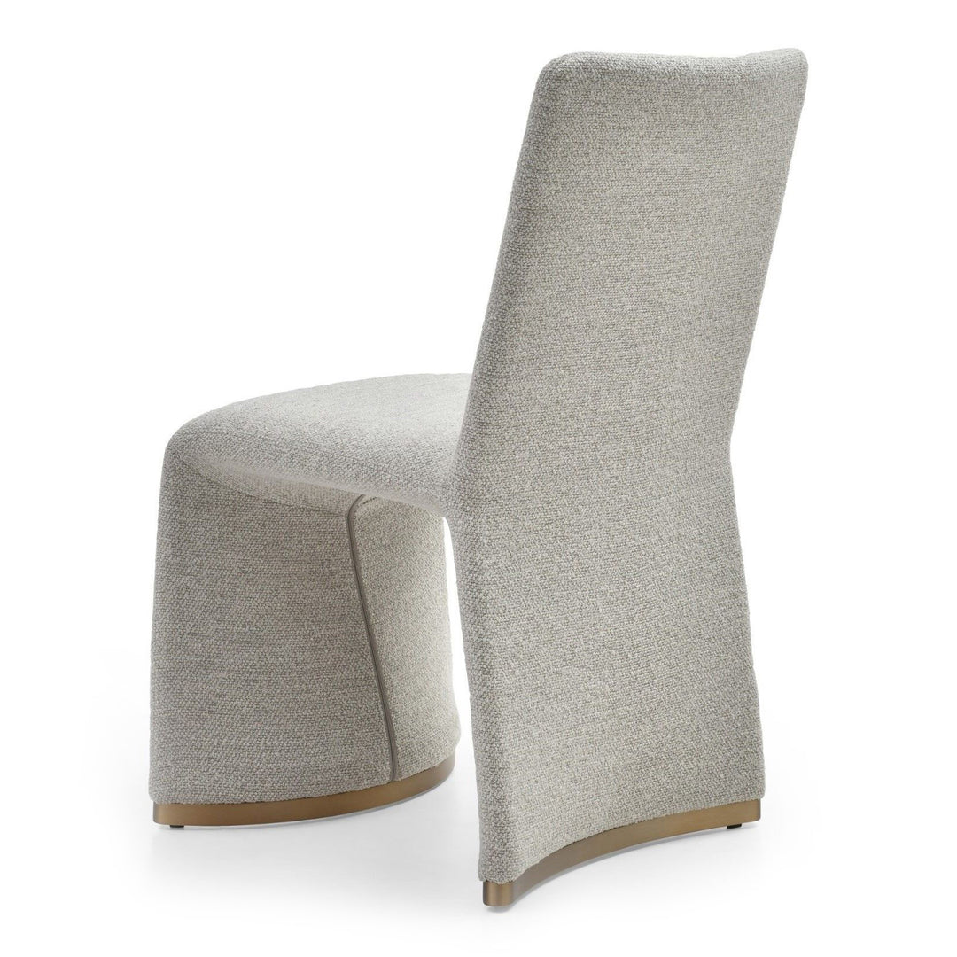 Kenda Contemporary Grey and Brushed Gold Dining Chair (Set of 2)