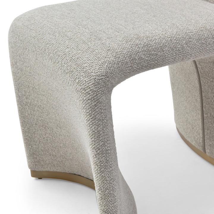 Kenda Contemporary Grey and Brushed Gold Dining Chair (Set of 2)