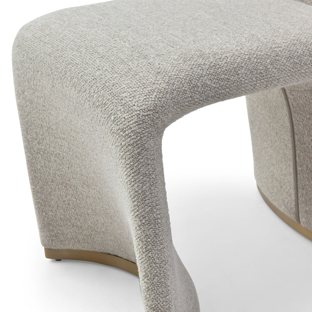 Kenda Contemporary Grey and Brushed Gold Dining Chair (Set of 2)