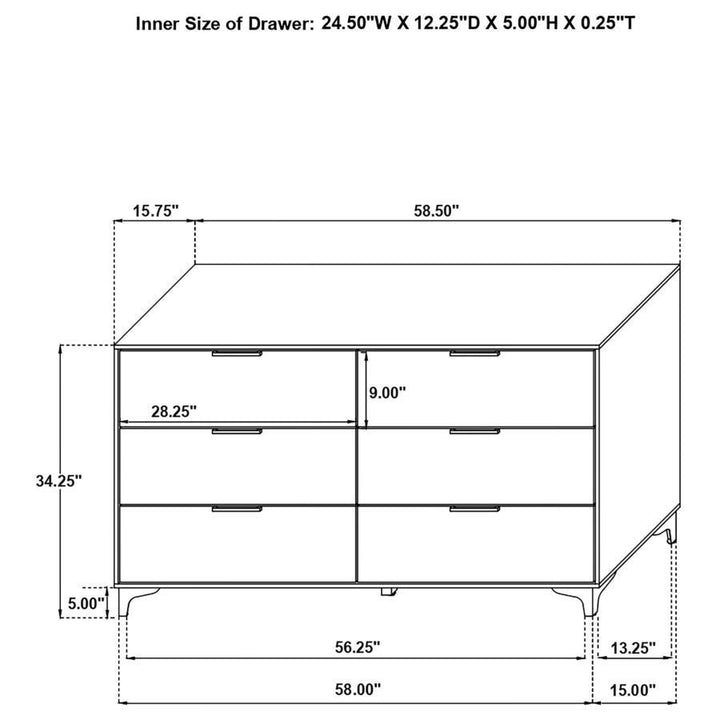 Kendall - 4 Piece Queen Bedroom Set - White 4 - Piece Bedroom Set modern furniture Contempo Furniture