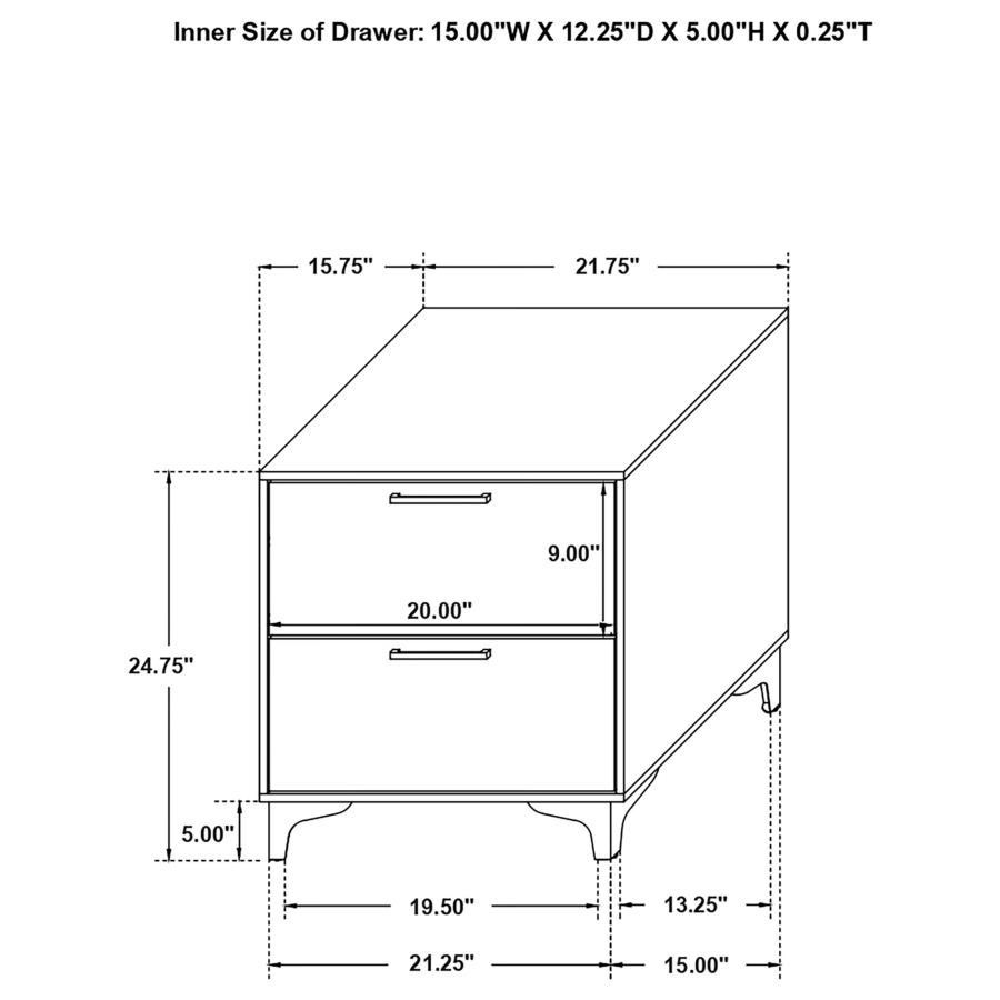 Kendall - 4 Piece Queen Bedroom Set - White 4 - Piece Bedroom Set modern furniture Contempo Furniture
