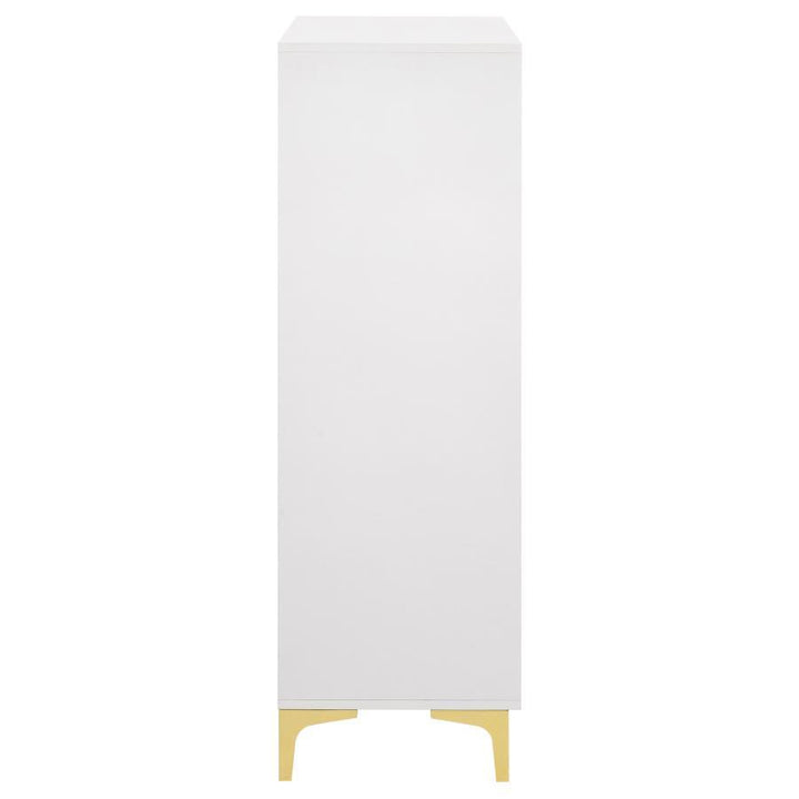 Kendall - 5 - Drawer Bedroom Chest - White Accent Chest modern furniture Contempo Furniture