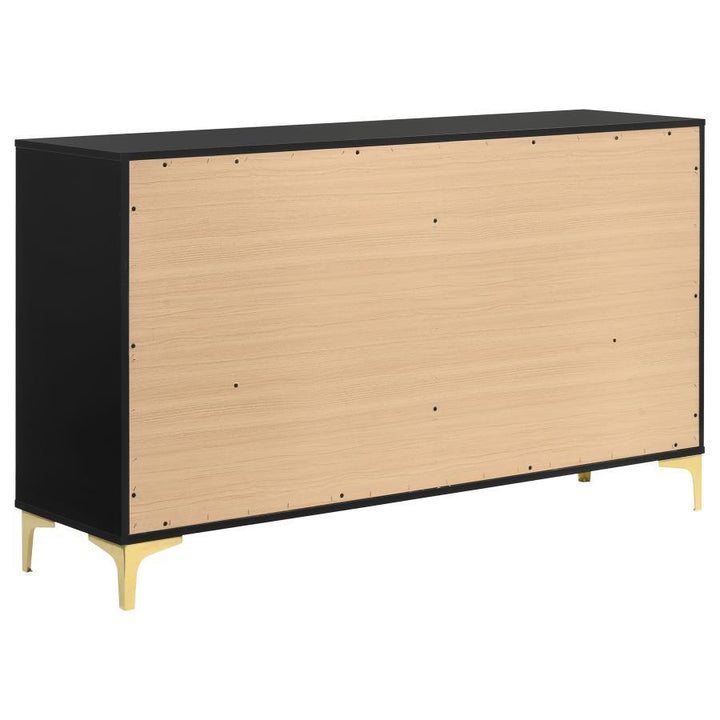 Kendall - 6 - Drawer Dresser - Black Dressers modern furniture Contempo Furniture