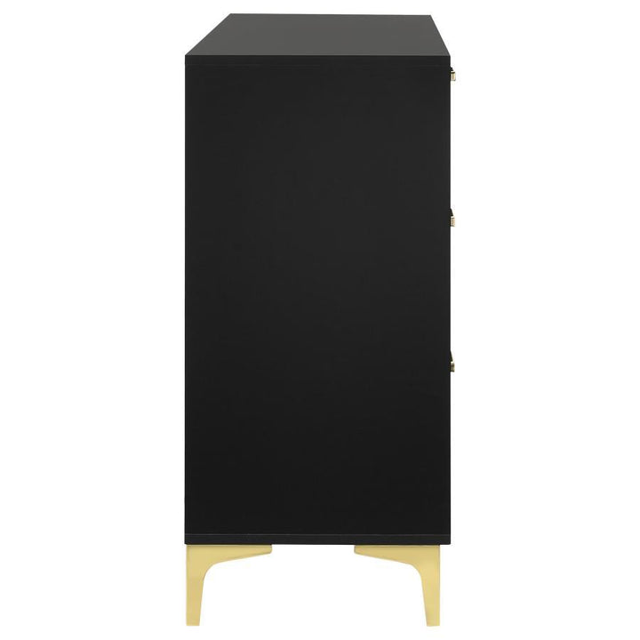 Kendall - 6 - Drawer Dresser - Black Dressers modern furniture Contempo Furniture