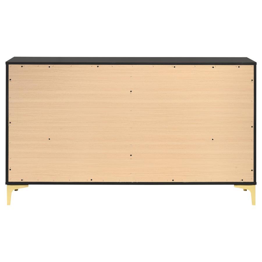 Kendall - 6 - Drawer Dresser - Black Dressers modern furniture Contempo Furniture