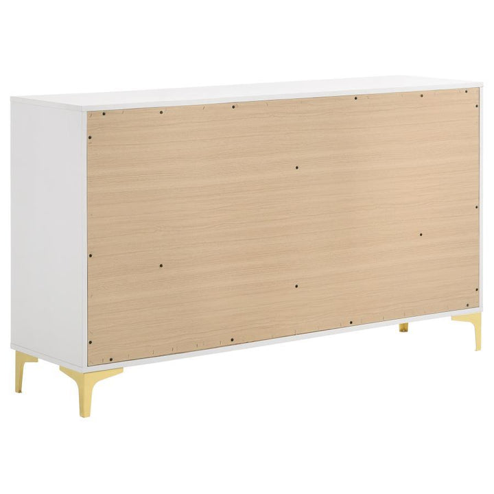 Kendall - 6 - Drawer Dresser - White Dressers modern furniture Contempo Furniture