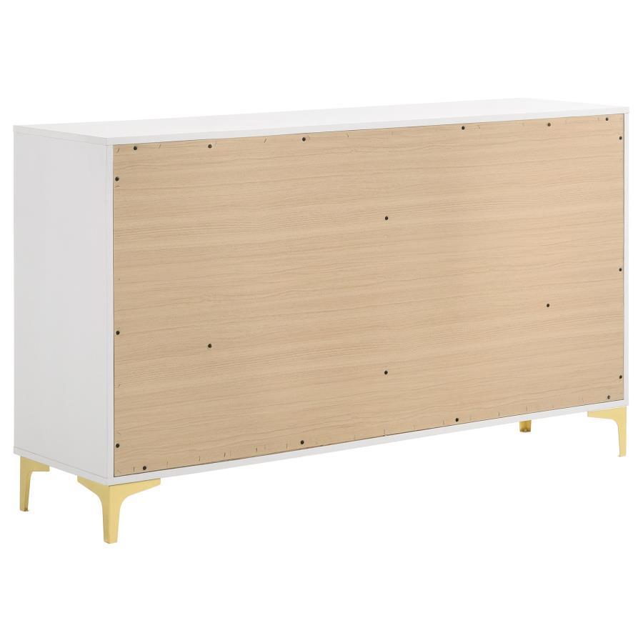 Kendall - 6 - Drawer Dresser - White Dressers modern furniture Contempo Furniture