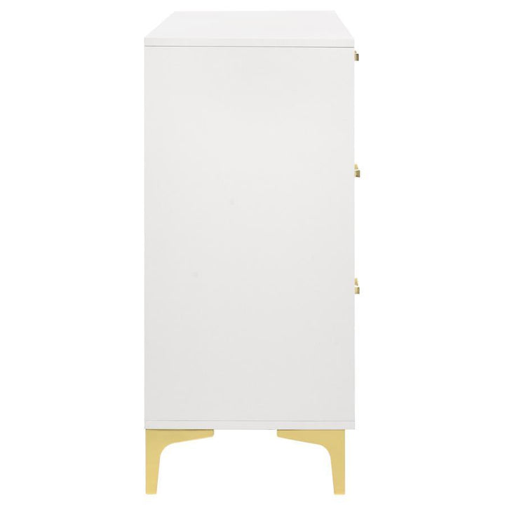 Kendall - 6 - Drawer Dresser - White Dressers modern furniture Contempo Furniture