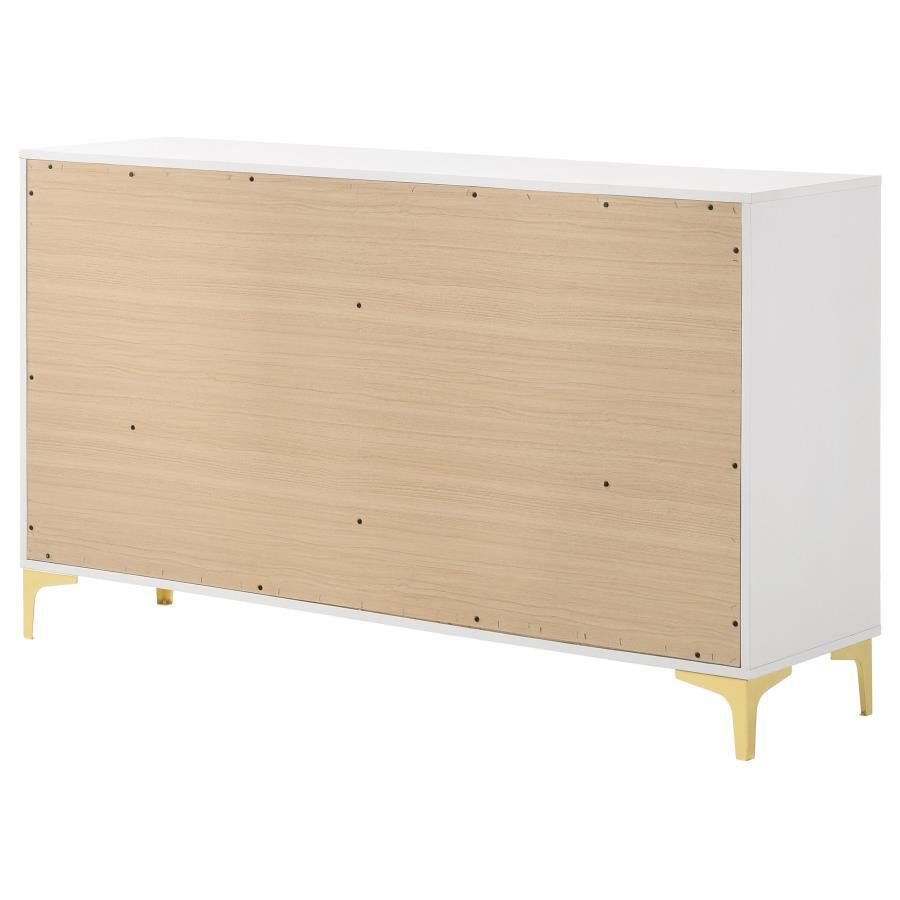 Kendall - 6 - Drawer Dresser - White Dressers modern furniture Contempo Furniture