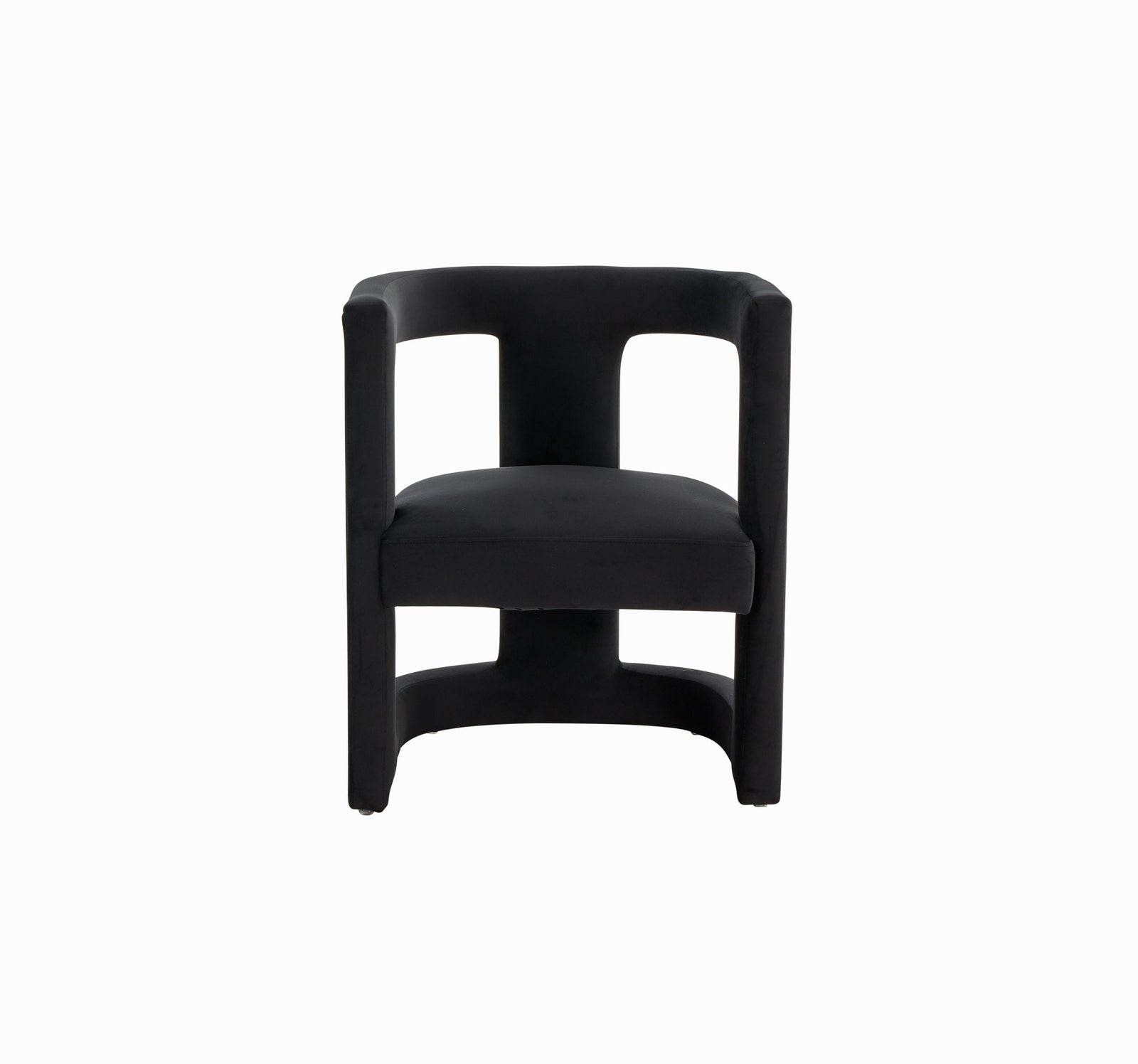 Kendra - Modern Black Fabric Accent Chair