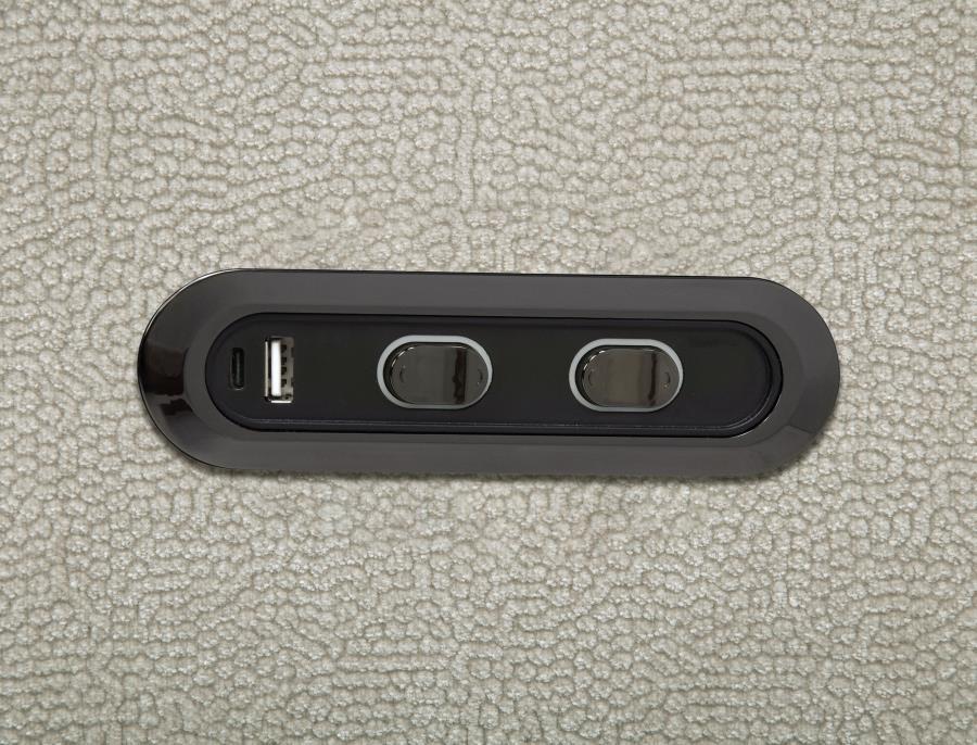 Kennett - Chenille Upholstered Power Reclining Sofa - Ivory Power Reclining Sofa modern furniture Contempo Furniture