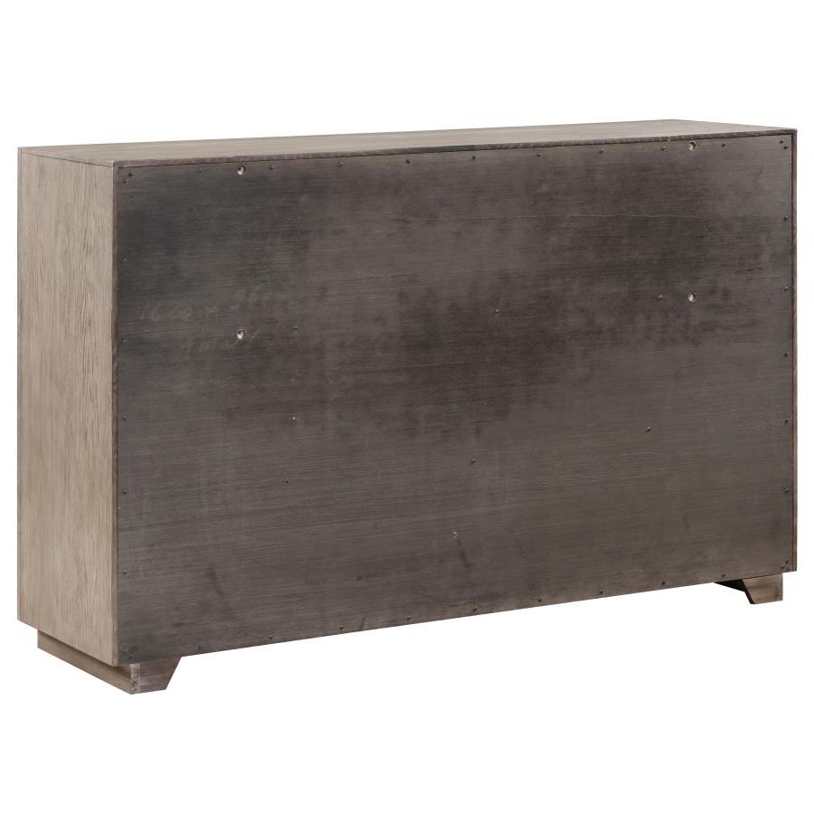 Kenora - 6 - Drawer Dresser - Barley Brown Dressers modern furniture Contempo Furniture