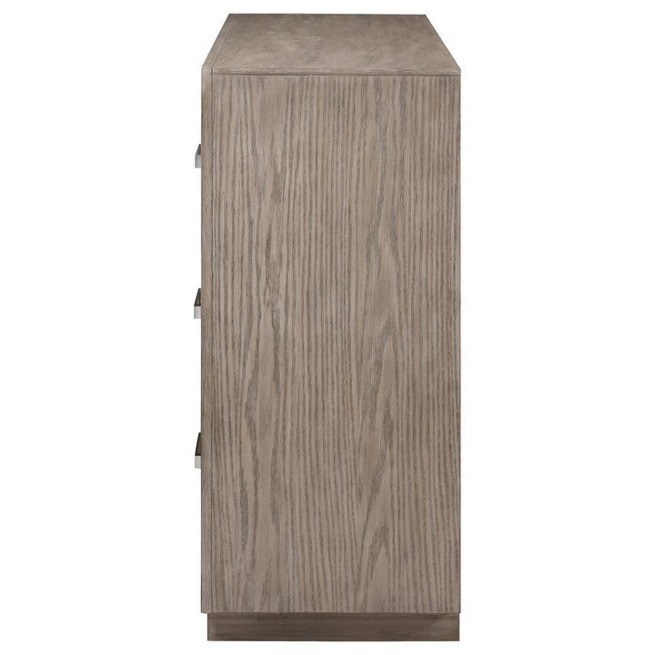 Kenora - 6 - Drawer Dresser - Barley Brown Dressers modern furniture Contempo Furniture