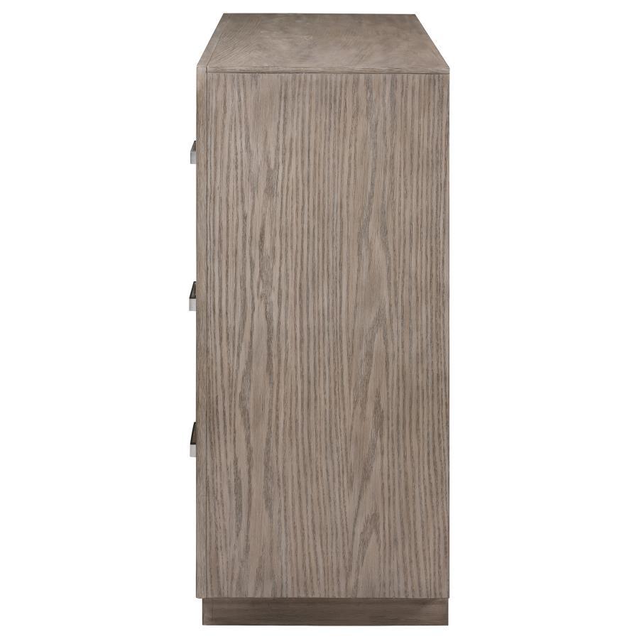 Kenora - 6 - Drawer Dresser - Barley Brown Dressers modern furniture Contempo Furniture