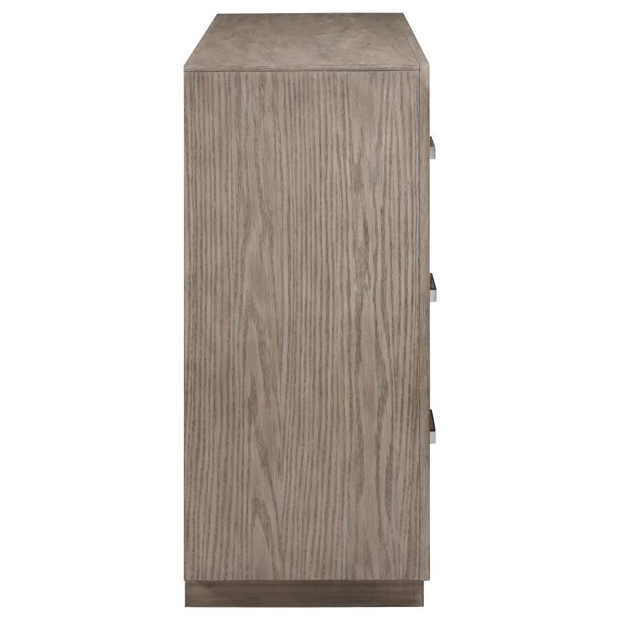 Kenora - 6 - Drawer Dresser - Barley Brown Dressers modern furniture Contempo Furniture
