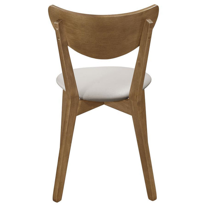 Kersey - Curved Wood Dining Side Chair (Set of 2) - Chestnut Chair Set modern furniture Contempo Furniture