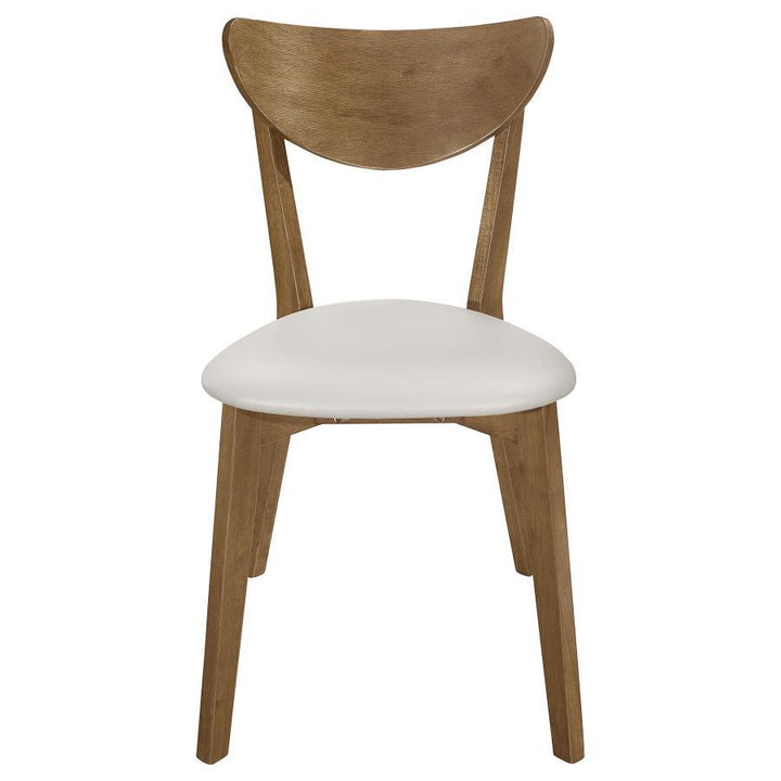 Kersey - Curved Wood Dining Side Chair (Set of 2) - Chestnut Chair Set modern furniture Contempo Furniture