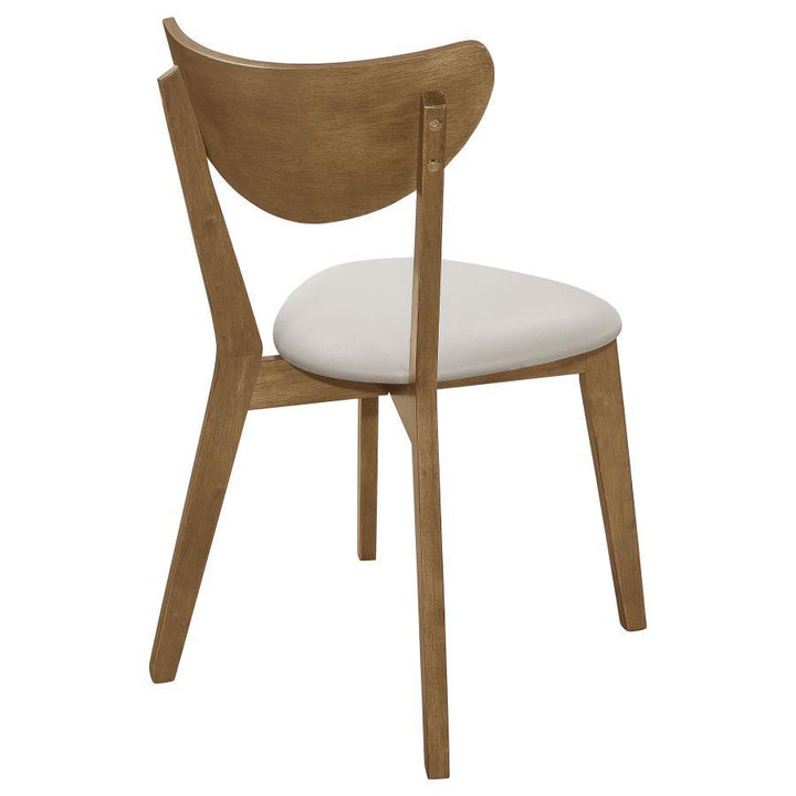 Kersey - Curved Wood Dining Side Chair (Set of 2) - Chestnut Chair Set modern furniture Contempo Furniture