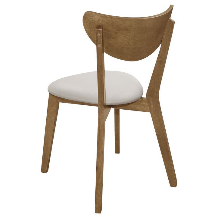 Kersey - Curved Wood Dining Side Chair (Set of 2) - Chestnut Chair Set modern furniture Contempo Furniture