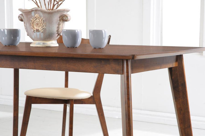 Kersey - Rectangular Wood Dining Table - Chestnut Dining Table modern furniture Contempo Furniture
