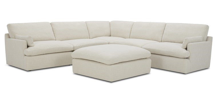 Danica - Modern Beige Sectional Sofa - View 2