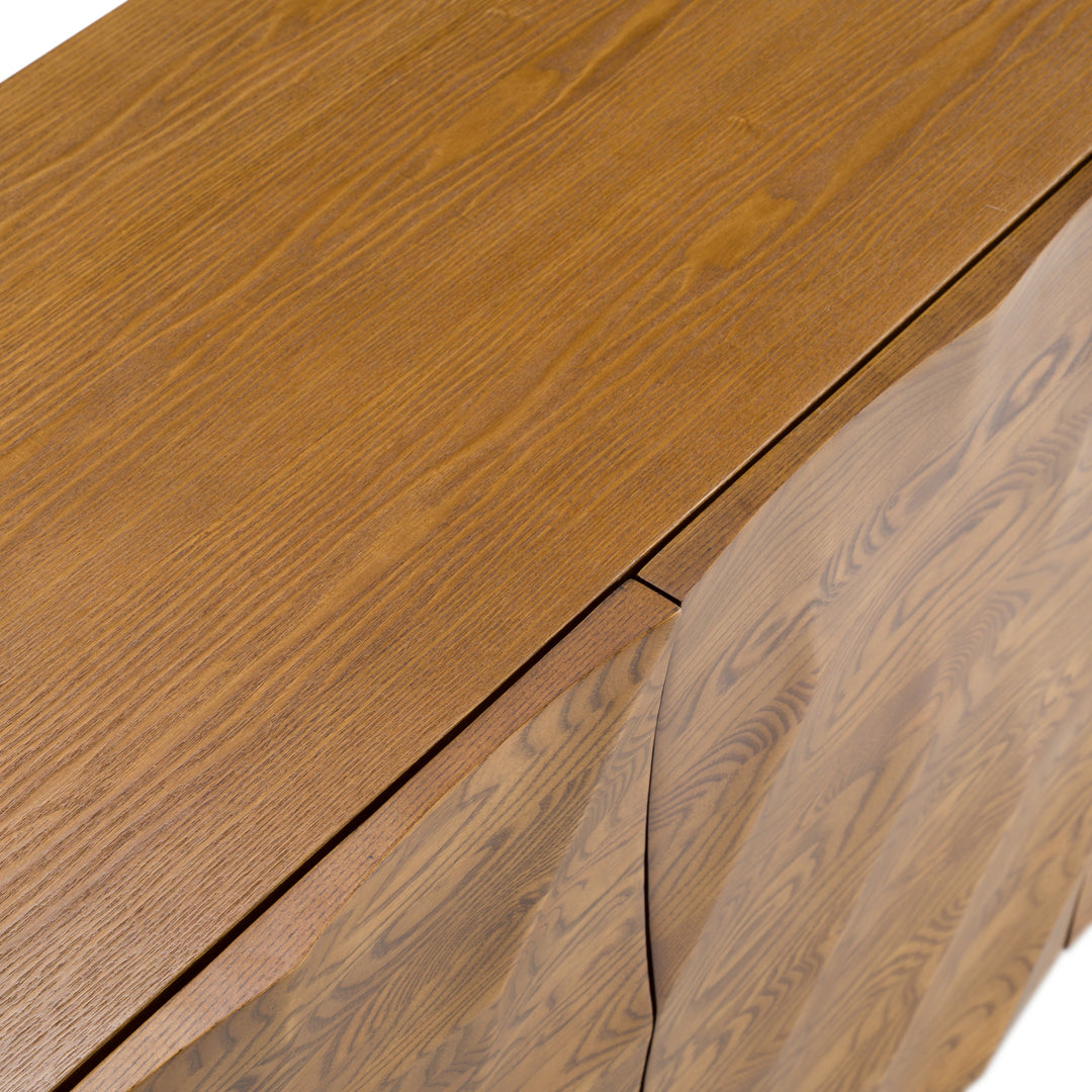 Killeen - Modern Gold + Walnut Buffet
