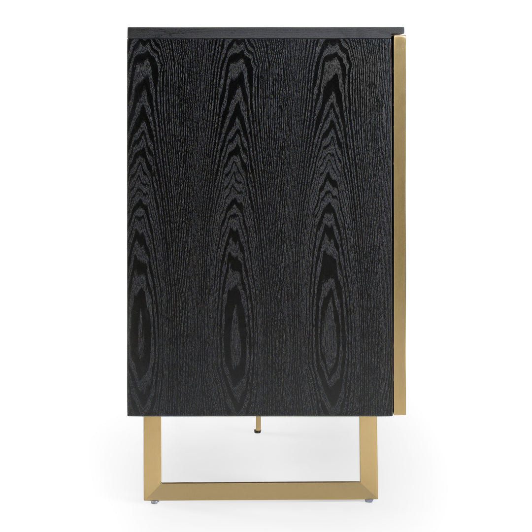 Kilson - Modern Black Oak & Champagne Gold Buffet