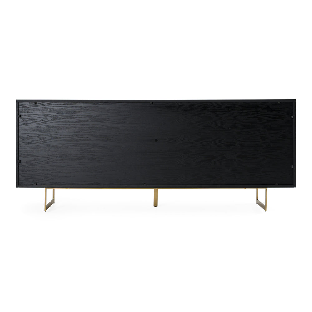 Kilson - Modern Black Oak & Champagne Gold Buffet - View 4