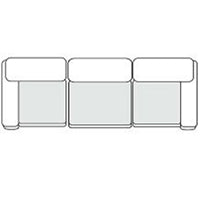Kinsey - Modern Blue Fabric Modular Sectional Sofa-3-Piece Sectional - View 2
