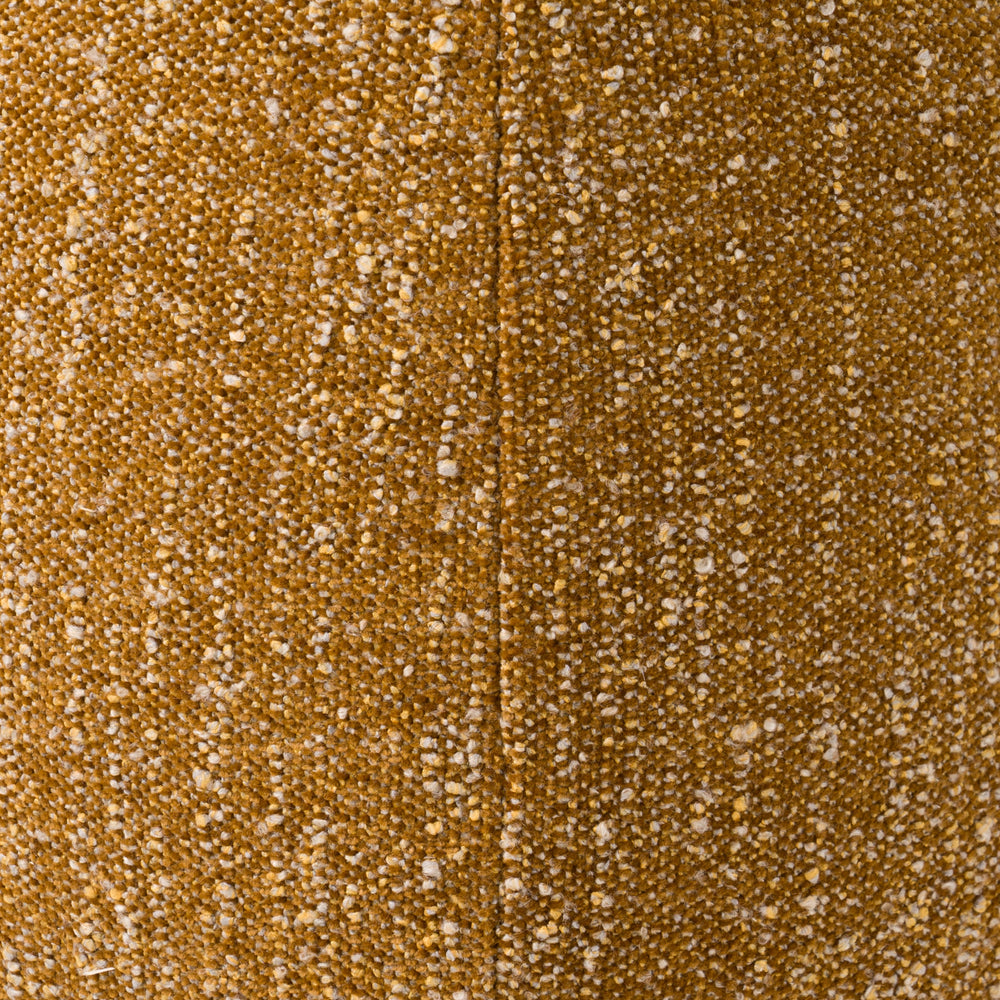 Kinsey - Modern Mustard Small River Rock Ottoman - View 2