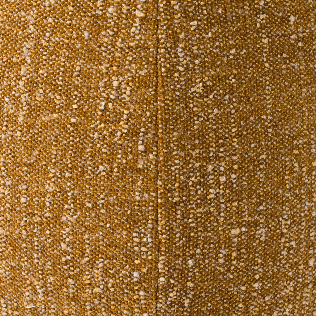 Kinsey  Modern Mustard Small River Rock Ottoman