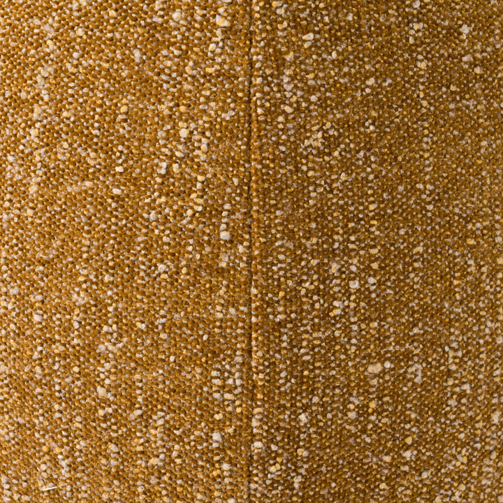 Kinsey  Modern Mustard Small River Rock Ottoman