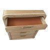 Kione Five Drawer Acacia Wood Chest in Lioness Chest modern furniture Contempo Furniture