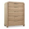 Kione Five Drawer Acacia Wood Chest in Lioness Chest modern furniture Contempo Furniture
