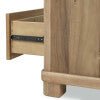 Kione One Drawer Acacia Wood Nightstand in Lioness Nightstand modern furniture Contempo Furniture