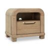 Kione One Drawer Acacia Wood Nightstand in Lioness Nightstand modern furniture Contempo Furniture